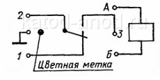 Реле РЭС55б (электрическая схема)