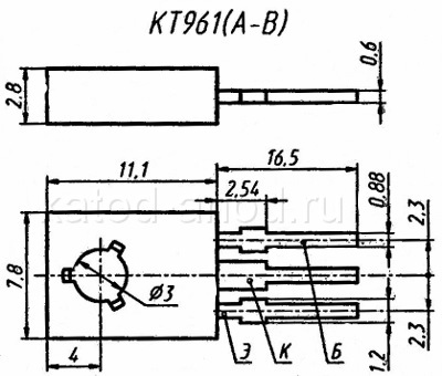 Транзистор КТ961