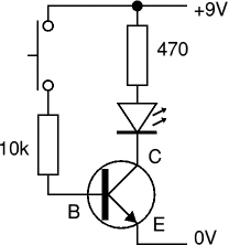 Проверка простой схемой включения транзистора